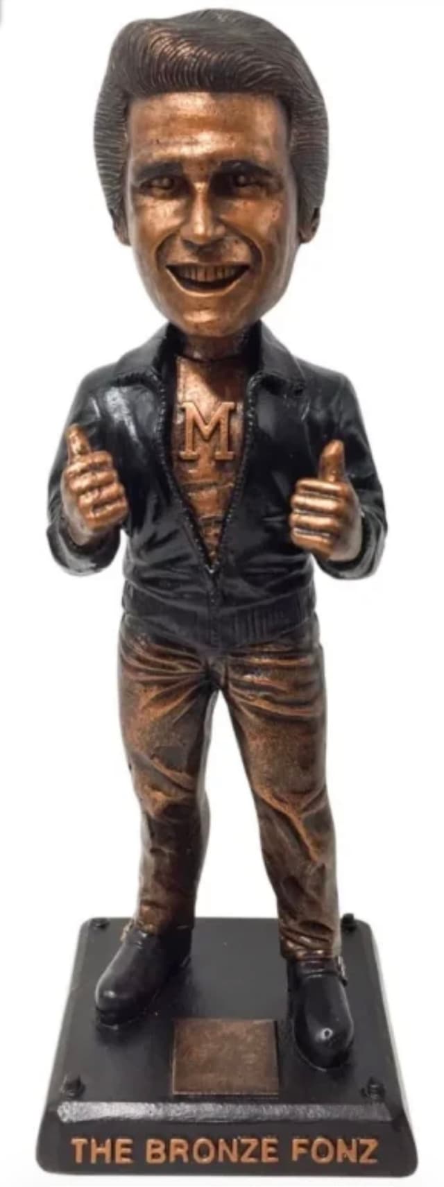 Bronze Fonz bobblehead