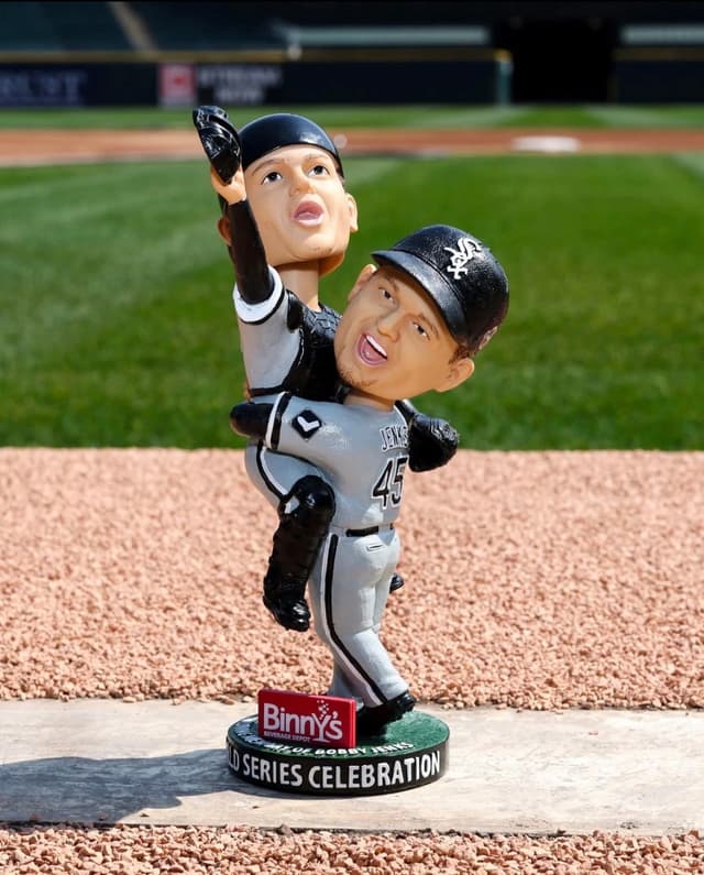 Bobby Jenks & A.J. Pierzynski bobblehead