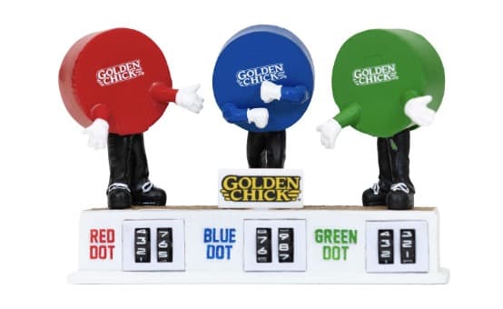 Red Dot/Blue Dot/Green Dot bobblehead